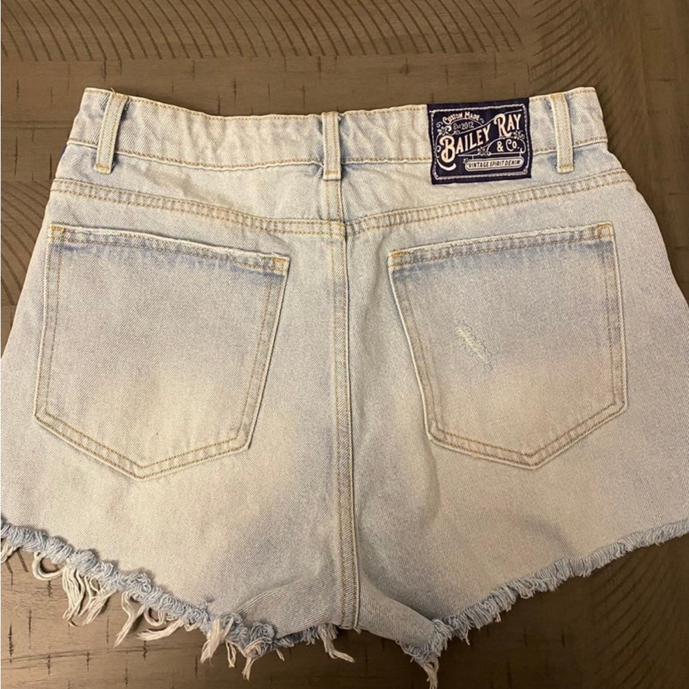 High Waist Jean Shorts - Picture 5 of 5